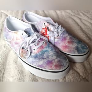 Vans shoes with hearts. Size 8.5